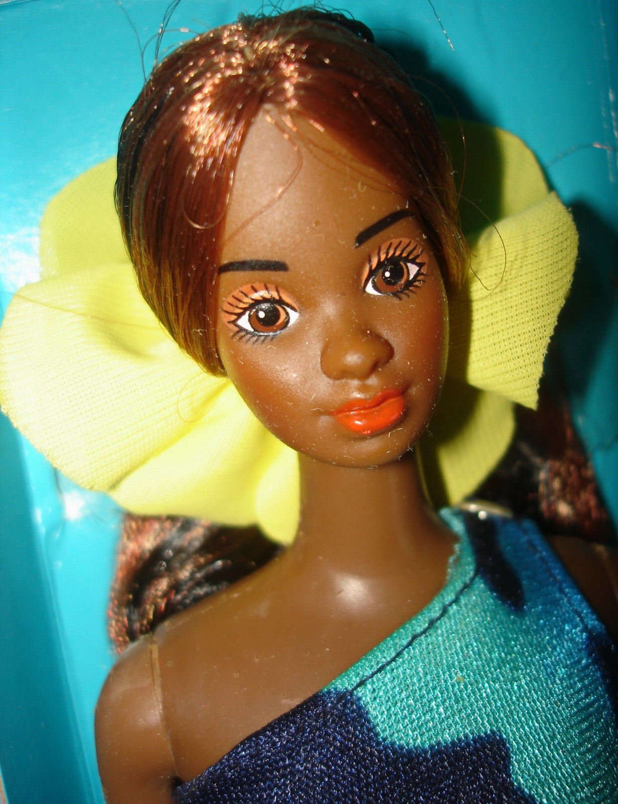 TROPICAL BARBIE #1022 AA African American Doll in Box Hong Kong 1985 Unused!