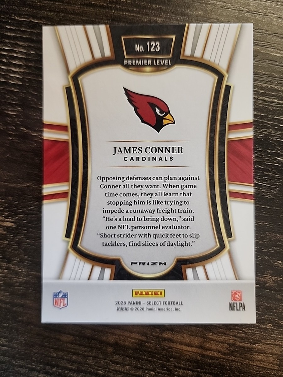 2025 Panini Select JAMES CONNER Zebra Prizm SSP Case Hit Premier