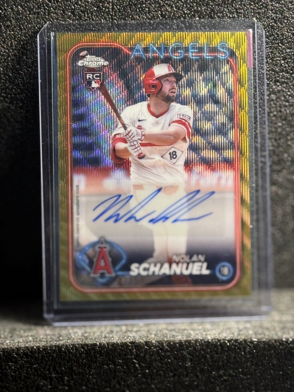 2024 TOPPS CHROME UPDATE GOLD WAVE NOLAN SCHANUEL ROOKIE RC 02/50 AUTO