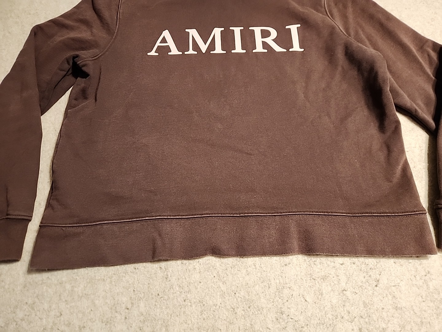 Authentic Amiri Brown Core Logo Hoodie brown color rust faded distressed L USA