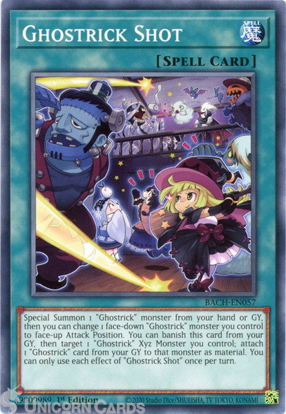BACH-EN057 Ghostrick Shot Common 1st Edition Mint YuGiOh Card