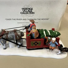 Dept. 56 Heritage Village "Over The River And Through The Woods" #5654-5 Boxed