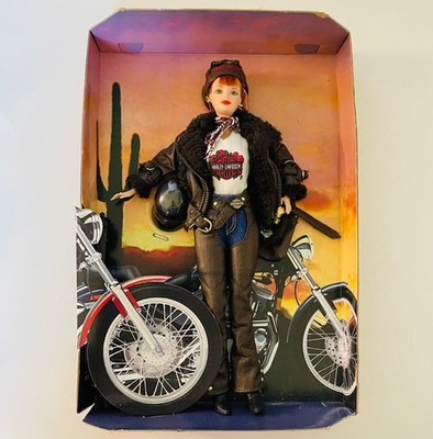Vintage 1998 Harley Davidson Barbie Redhead 20441 Mint Doll NRFP Damaged Box