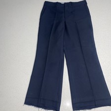 Vintage 1960s Kings Road Sears Woven Flare Pants Black Men's 34x27