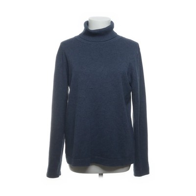 Carla F, Rollkragenpullover, Größe: M, Blau, Nylon/Viskose, Einfarbig #bkF