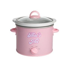 Paris Hilton 3.5QT Portable Manual Slow Cooker with Dishwasher-Safe Pot, Pink