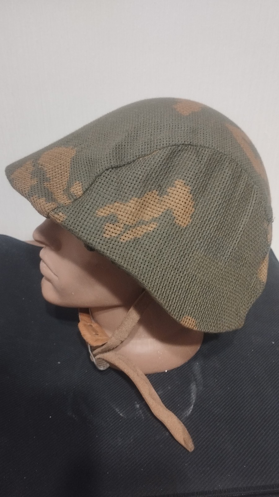 Soviet Era SSh-68 Steel Helmet Size 2 with Ukrainian Cover Vintage Collectible — image 2