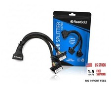 OBD2 Splitter 16 Pin OBD II Splitter Extension 1x Male and 2X Female Extension