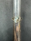 2.3g VTG Sterling Silver 925 Blue Topaz & CZ Ring Size 7 Jewelry Lot C