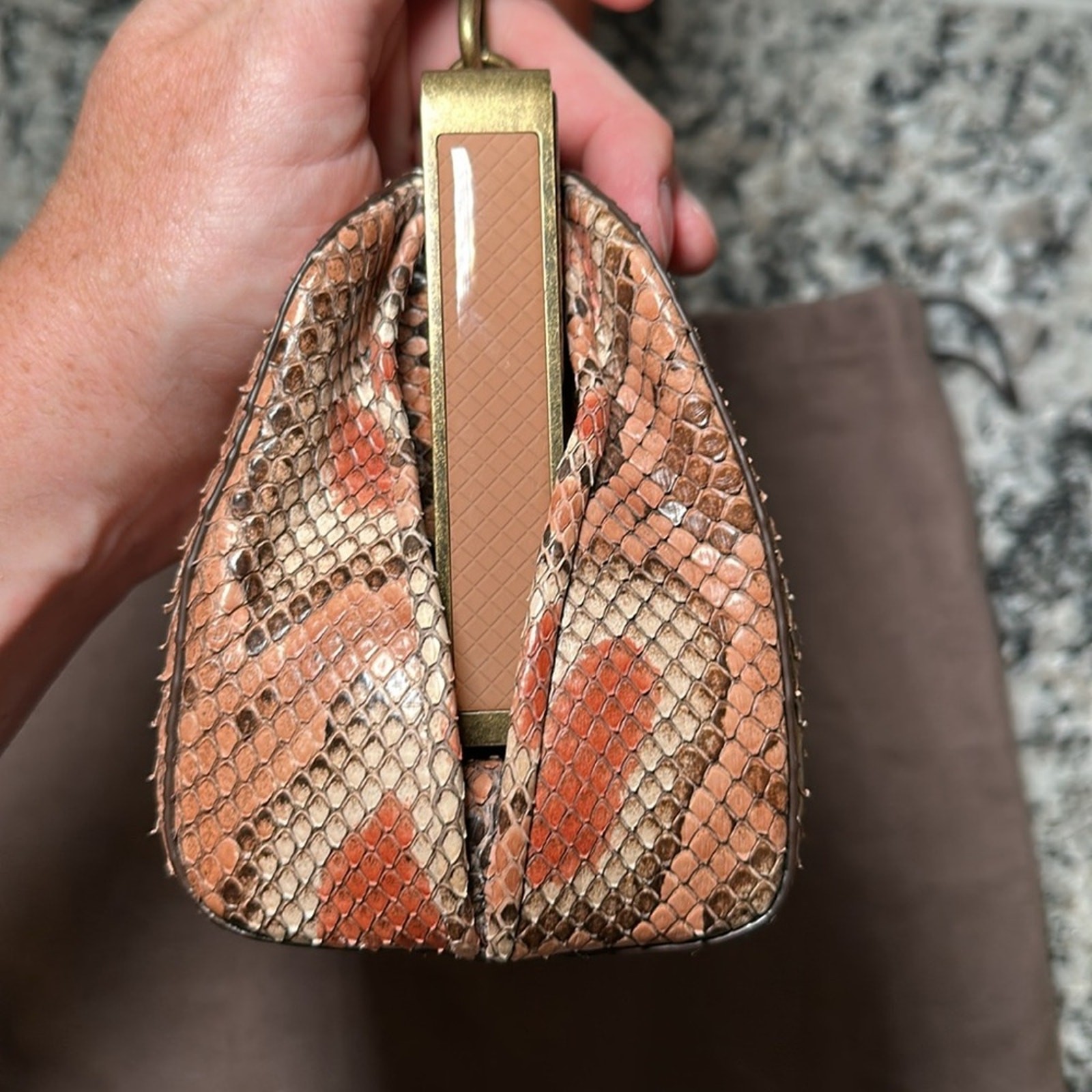 Bottega Veneta Limited Edition Python Dahlia Burano Bag thumbnail 6