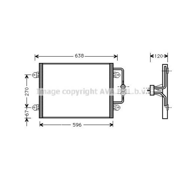 Kondensator Klimaanlage FüR Renault Megane Scenic JA0/1_ ScéNic I BA0/1_ EA0/1_-image