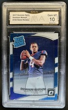 2017 Panini Donruss Optic Deshaun Watson RC Rated Rookie #195 Texans GMA 10
