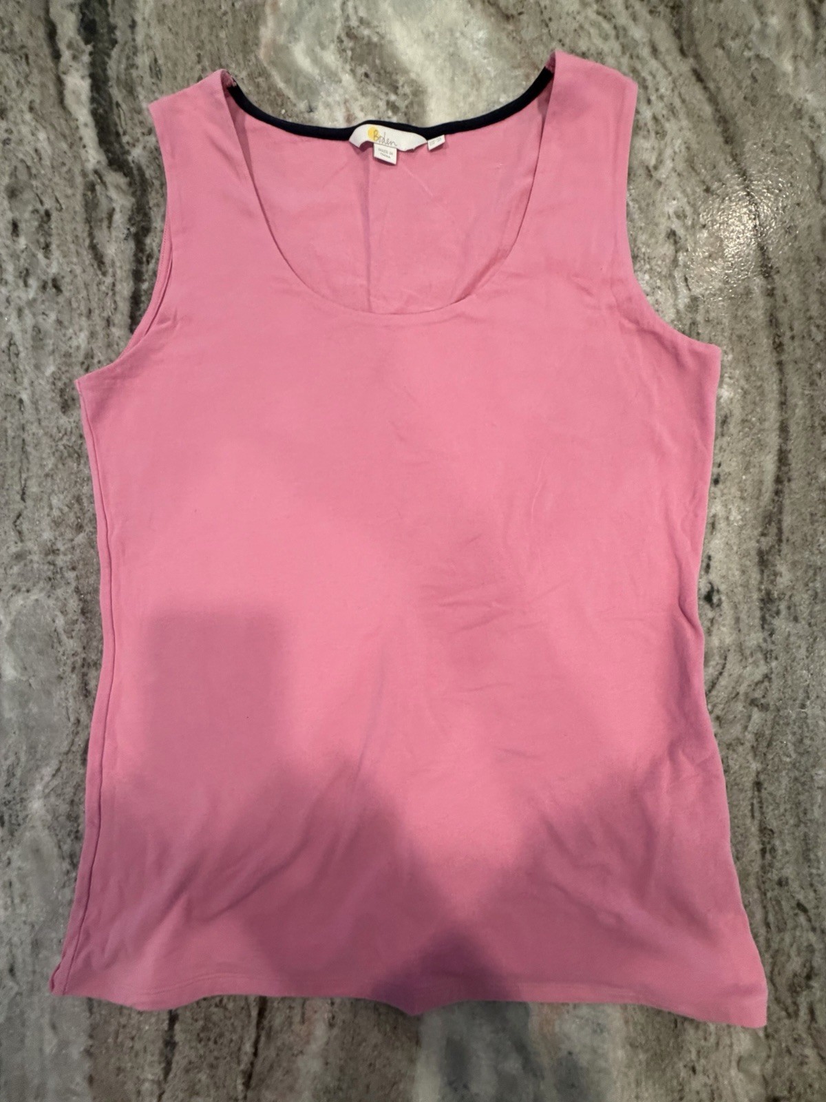 Boden Tank Top Womens 10 Pink Scoop Neck Sleeveless Jersey Stretch Cami EUC!