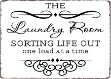 Vintage Metal Sign Aluminum Sign 8x12 Laundry Room Funny Wall Decor