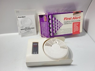 Vintage First Alert Carbon Monoxide Detector FACO Battery CO Beige SensorPack