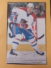 Corey Locke Signed 3.5