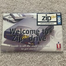 Iomega Zip Plus 100 SCSI Parallel Port Welcome Starter Kit Software Envelope