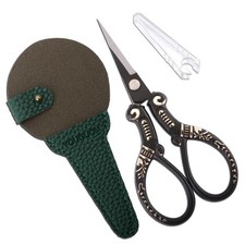 Antique Scissors with Cover, Sharp Sewing Scissor for Craft Needlework Cross ...