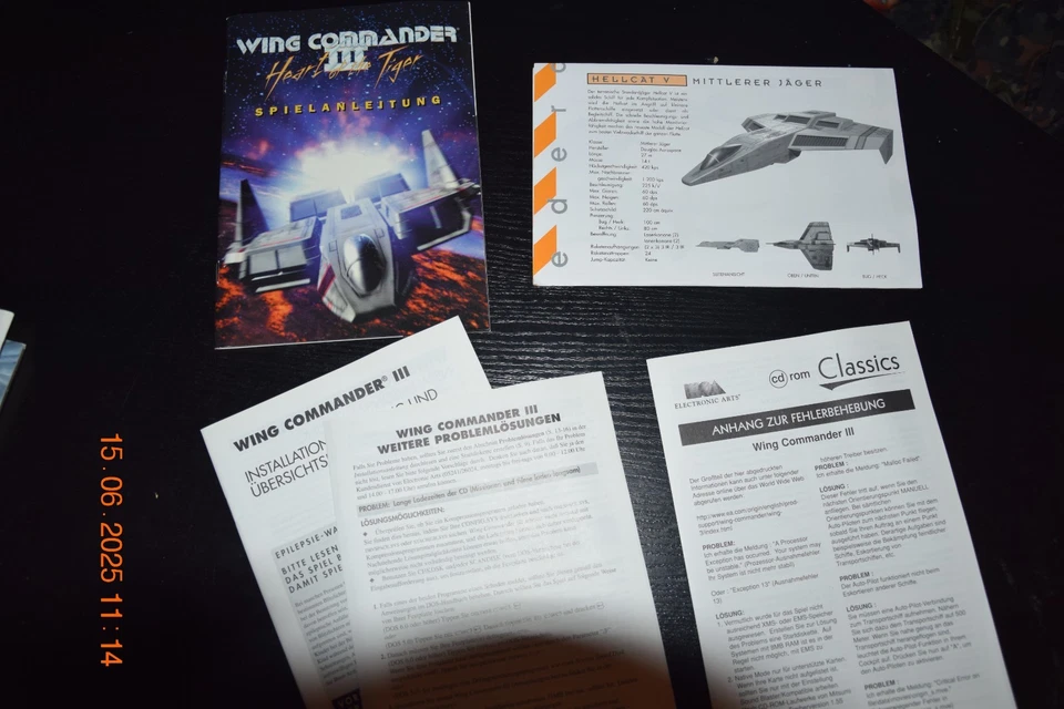 Wing Commander III 3 Heart of the Tiger für PC Big Box Anleitung ohne Spiel - Bild 2 von 3
