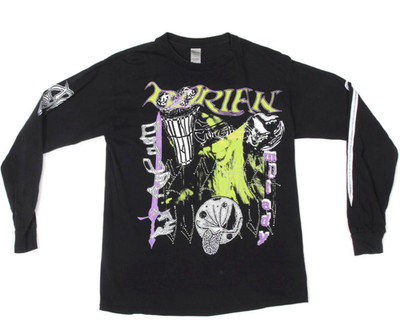 Dorian Electra My Agenda Black Long Sleeve Men's T-Shirt Tee size Medium /171
