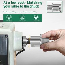 Lathe Headstock Spindle Adapter Fine Workmanship Stable Connection Woodworking