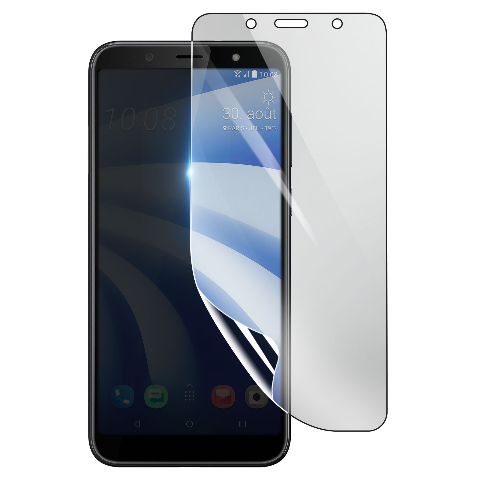 Film hydrogel pour HTC U12 Life protection ecran anti-choc transparente