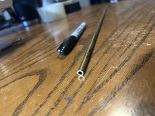 1/4" OD x 0.050" wall x 18" long, 0.150" ID, Brass Tube