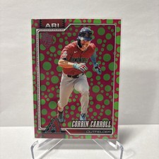 2026 Topps Series 1 Corbin Carroll #314 Holiday Easter Green & Pink Polka Dots 