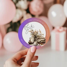 56 THANK YOU SEALS LABELS STICKERS FOR SMALL BUSINESS, CRAFTS, PARTIES 2 INCH