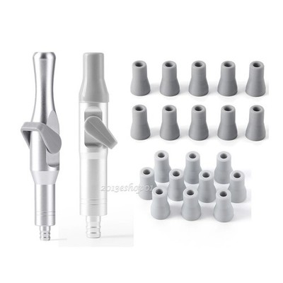 Dental Chair Saliva Ejector Strong /Weak Suction Rubber Snap Tip Adapter/ Handle