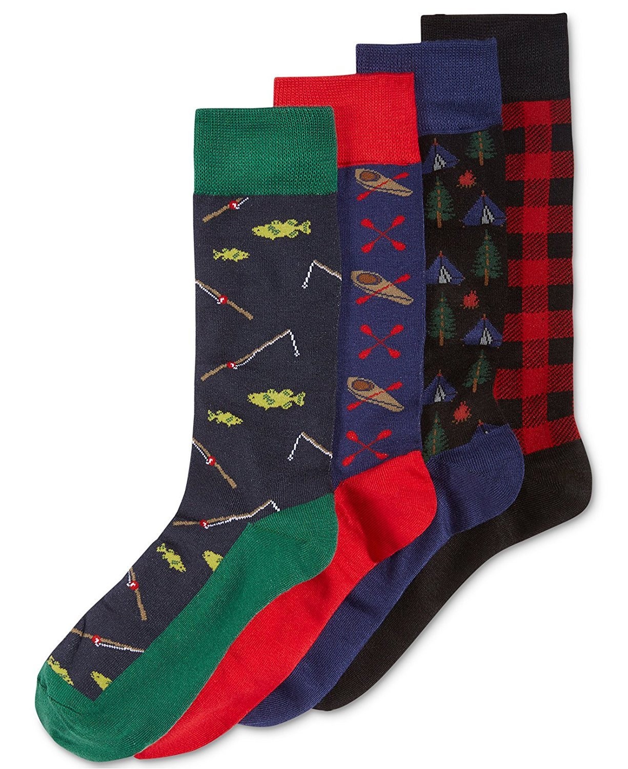 New Mens Club Room 4-pack Gentleman Pattern Crew Dress Socks Gift Box 10-13 2790₽