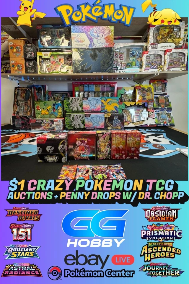 $1 POKEMON TCG SEALED AUCTIONS W/ DR.CHOPEMALL