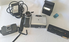 Vintage Camera Lot Kodak Instamatic S-10 Ektralite 10 Sharp Camcorder Untested