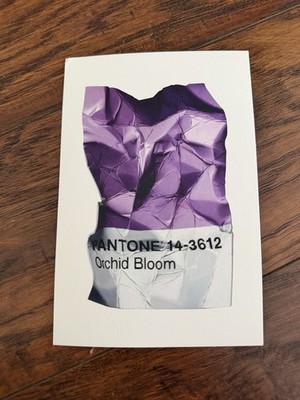 CJ Hendry Pantone Purple Postcard RARE Mystery Box Monochrome