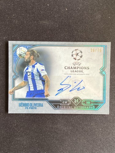 Sergio Oliveira 2017-18 Topps Museum UCL Archival Auto /75 #AA-SO