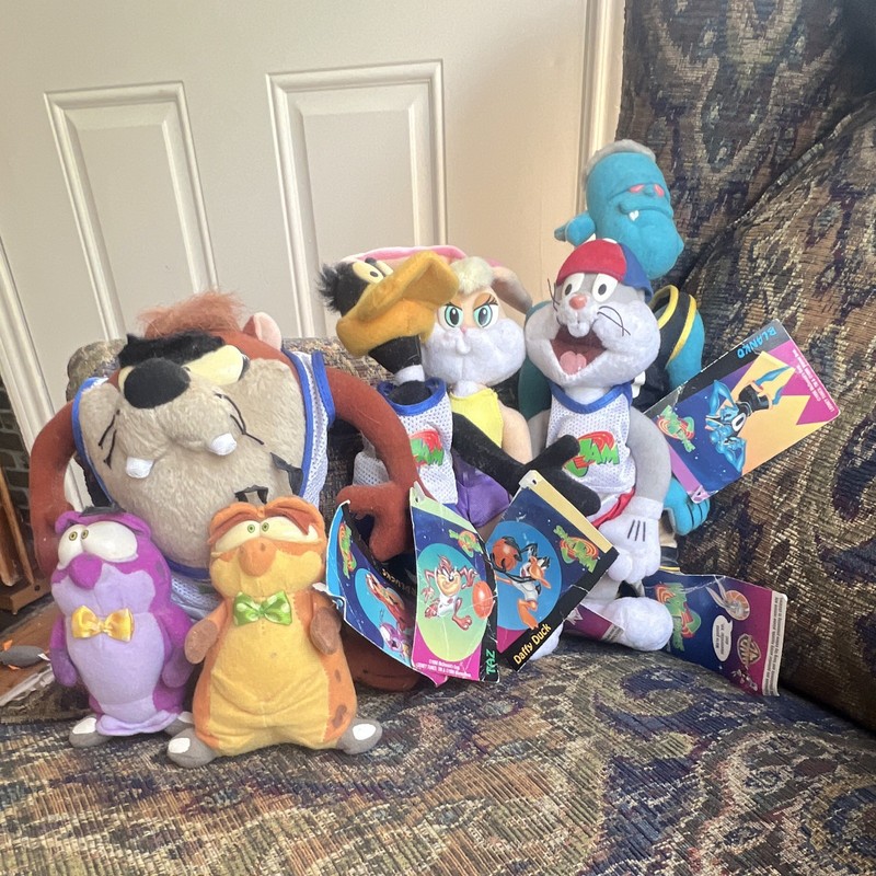 Space Jam 1996 Vintage McDonalds Plush Lot. All have original tags but one.
