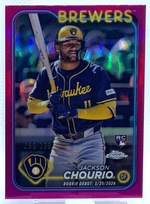 2024 Topps Chrome Update Jackson Chourio RC /399 #USC-30