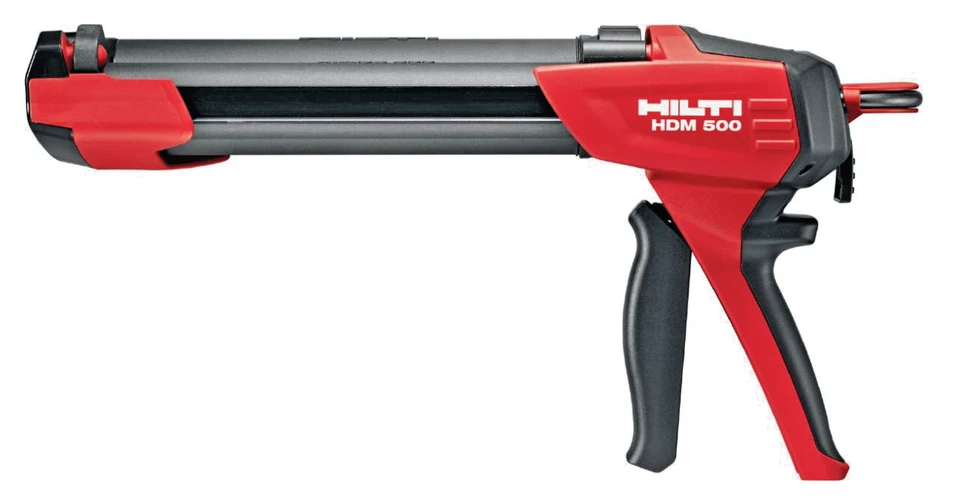 Dispensador manual Hilti HDM 500 + cartucho negro HIT-CB 500 para construcción Foto 2 de 2