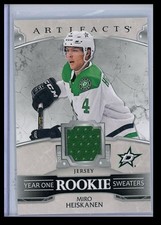 2019-20 Upper Deck Artifacts Year One Rookie Sweaters Miro Heiskanen Rookie