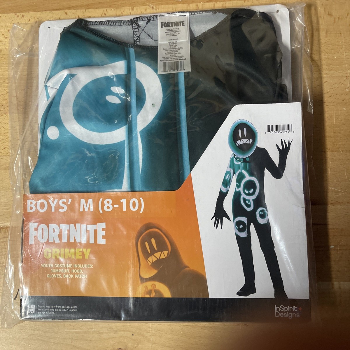 InSpirit Designs Kids Fortnite Grimey Halloween Costume Boys Black