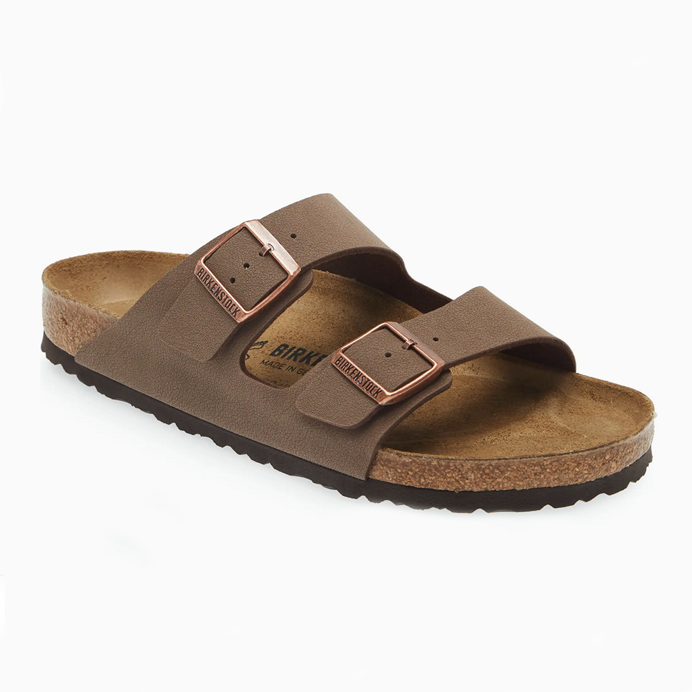 Birkenstock ブラウン モカシン 43 9 (M 10) Birkenstock Arizona Birkibuc Mocha Cork Footbed Sandals Men's
