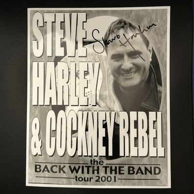 Steve Harley and Cockney Rebel signed promo photo autograph make me smile 