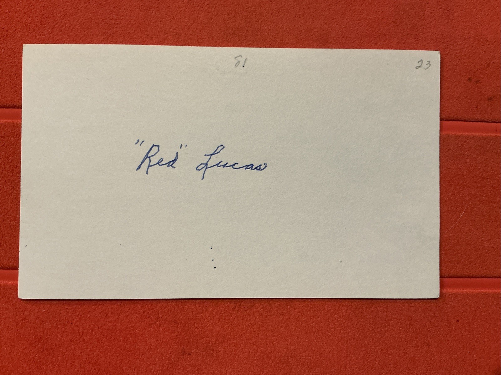 “Red” Lucas🔥🔥MLB: 1923 New York Giants🔥🔥Autograph🔥🔥