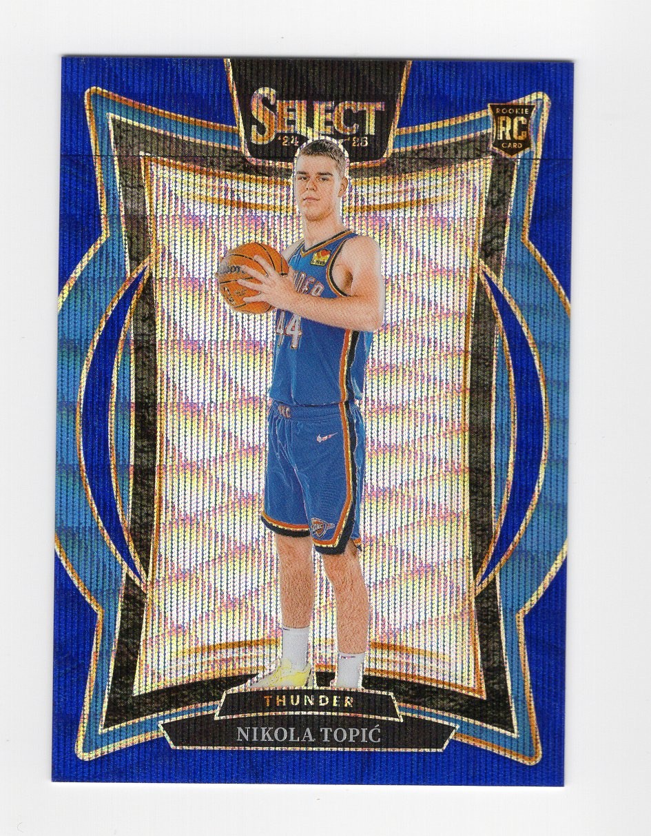 2024-25 Panini Select NIKOLA TOPIC #89 Rookie Blue Wave Prizm 05/75 Thunder RC🔥