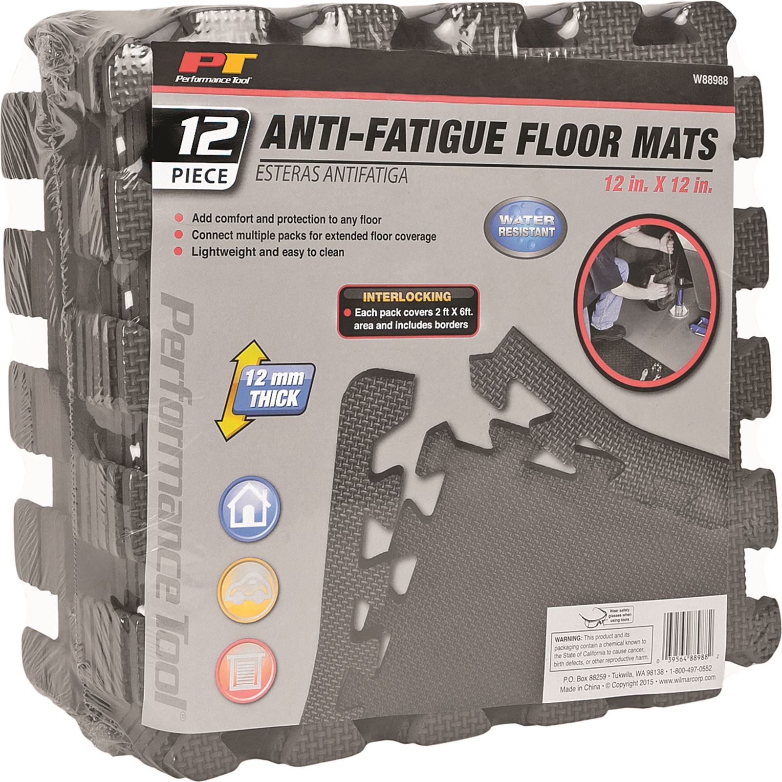 Performance Tool Shop Floor Mats 12/Piece W88988