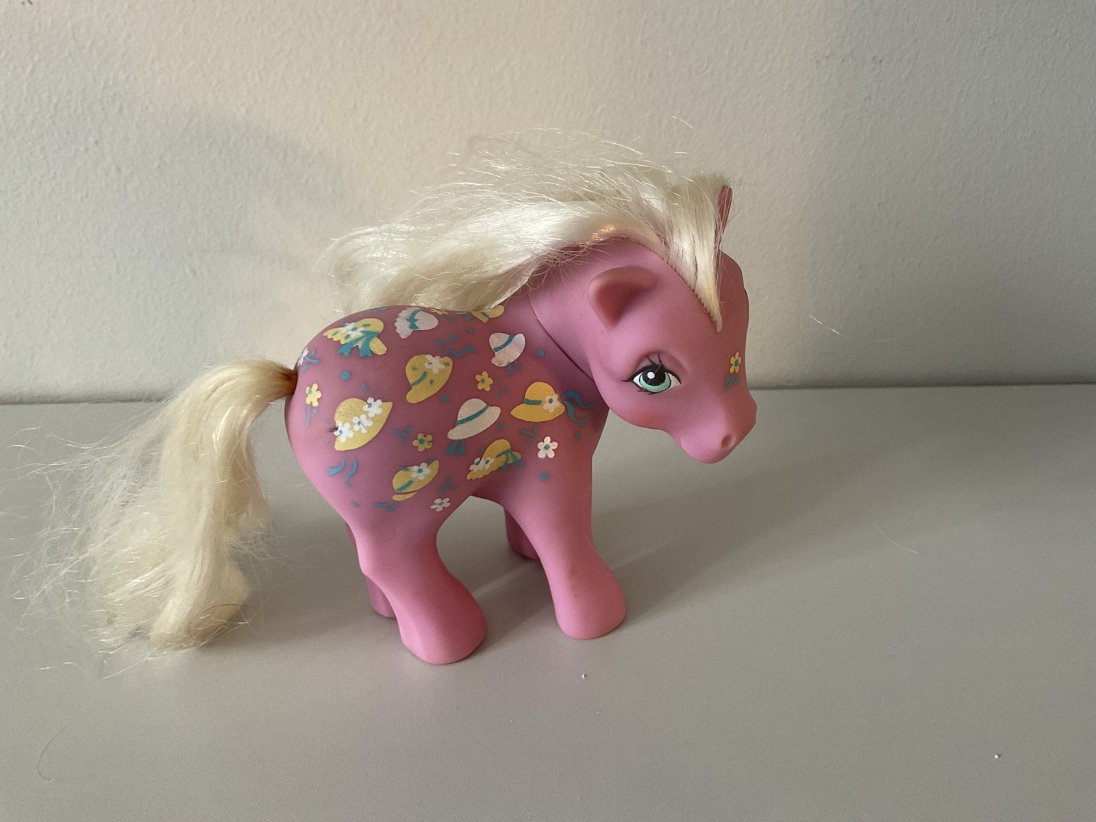 Giocattolo vintage 1983 My Little Pony G1 due volte come fantasia Bonnie Bonnets MLP Hasbro anni 80