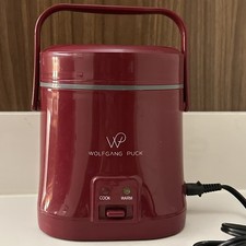 Mini arrocera portátil Wolfgang Puck 1,5 taza roja con cable BMRC0030