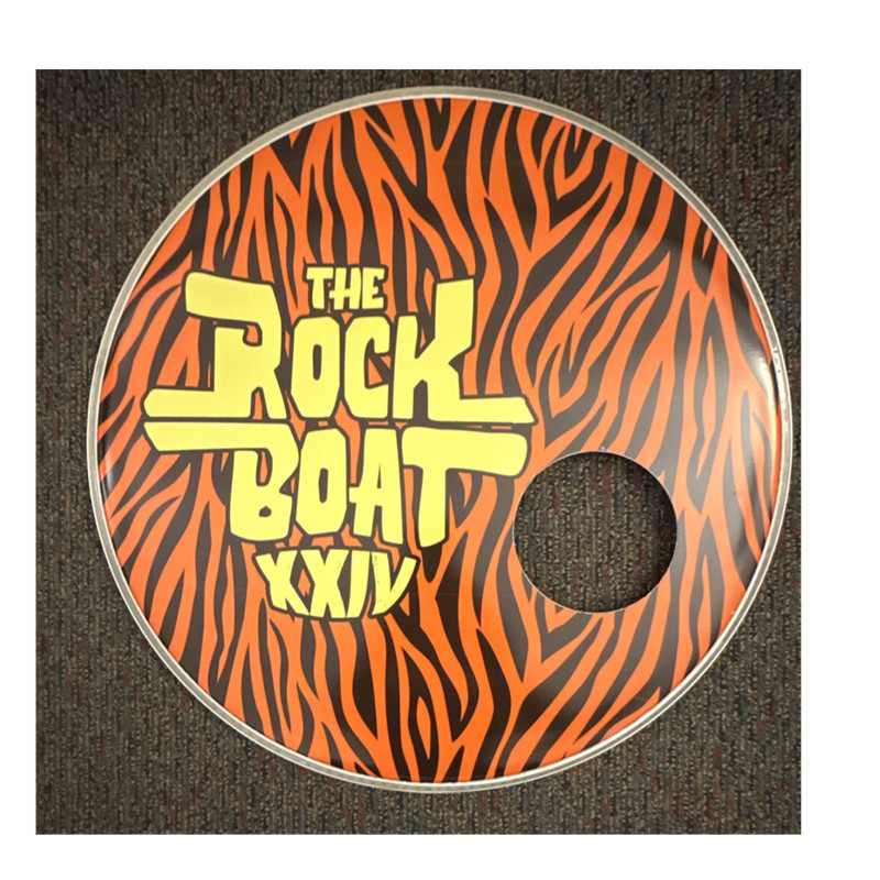 The Rock Boat XXIV Bass Drum Resonant Drum Head With Port Hole