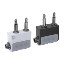 Dual 3.5mm to 3.5mm Female Airplane Headphone Adapter