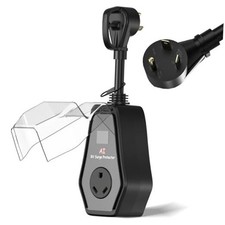 RV Surge Protector 30 Amp for Outdoor Travel 30Amp with LED Display Black